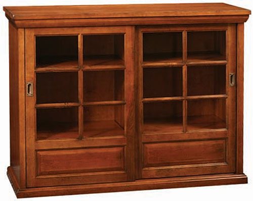 Canterbury Bookcase with Sliding Glass Doors