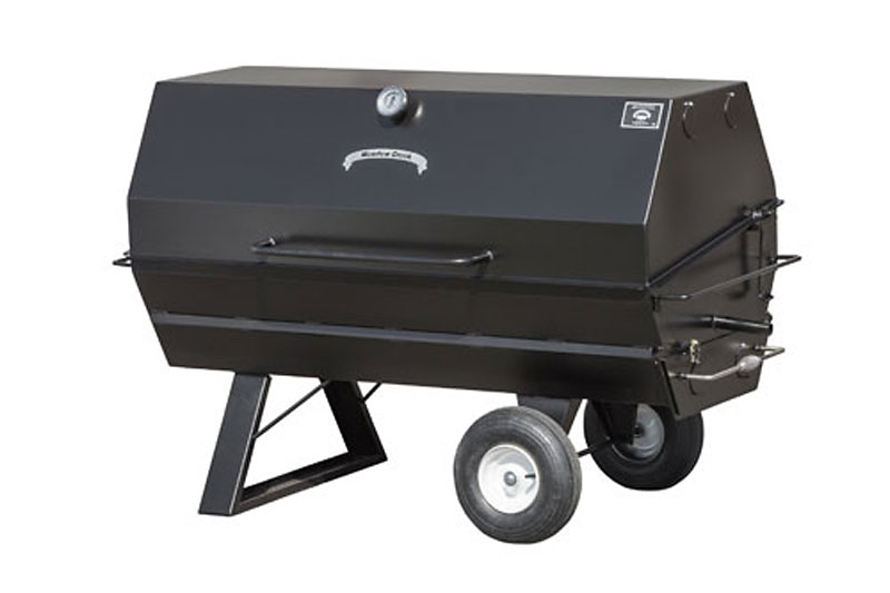 Pig Roast Grill with Charcoal Pull Out