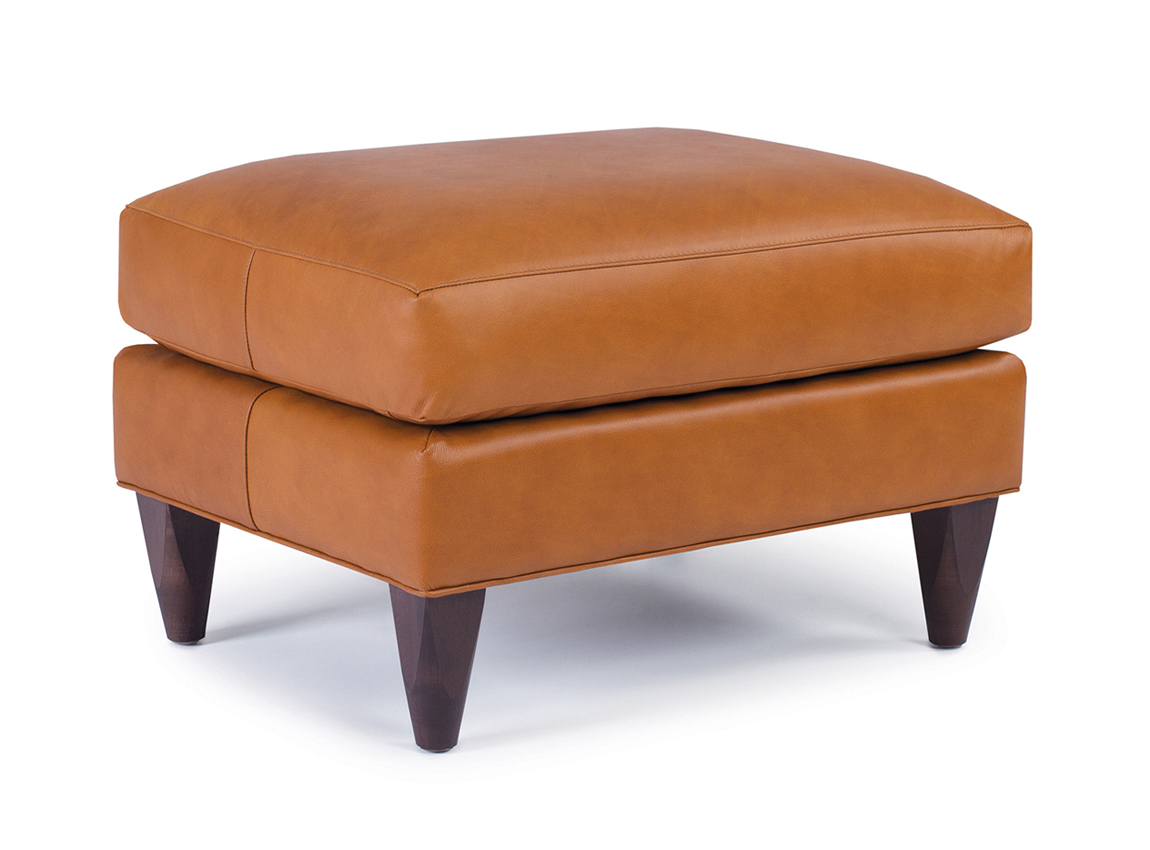Smith Brothers 261 Ottoman in Leather
