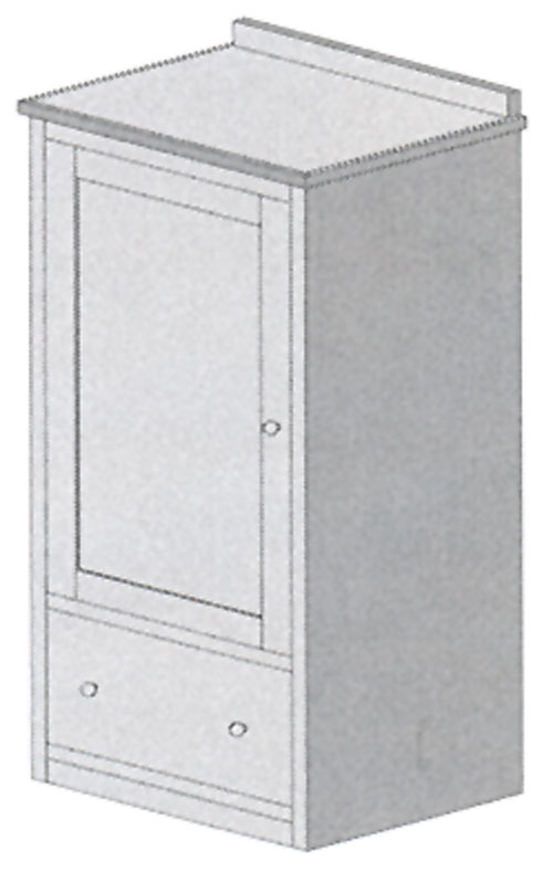 Small Single Armoire Side Unit