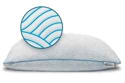 Cloud Adjustable + Cooling Pillow zooming in on the threads