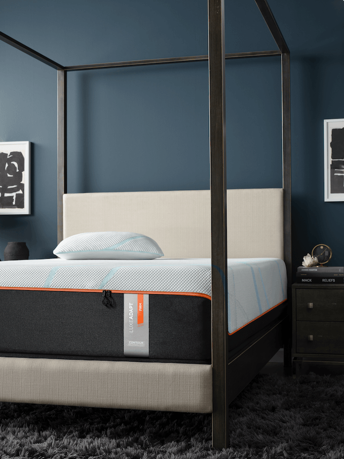 LuxeAdapt mattress styled in bedroom